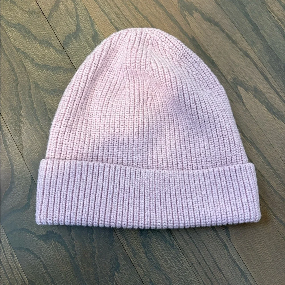 Lululemon Merino Wool Blend Knit Pink Hat